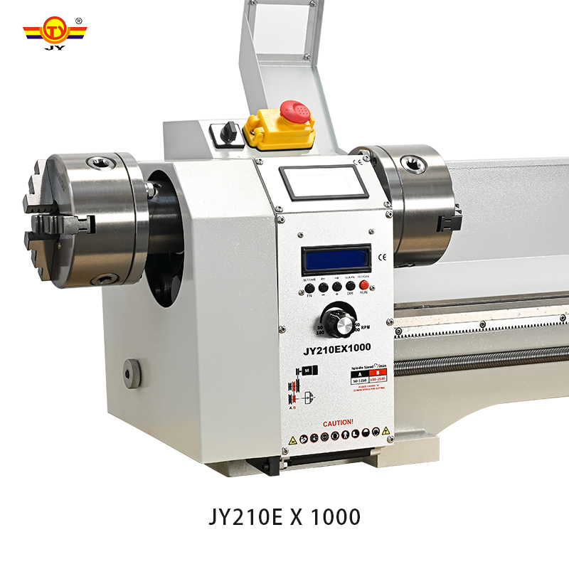 JY210E X 1000电子挂轮加长双卡盘修杆机修皮头球杆修理机车床